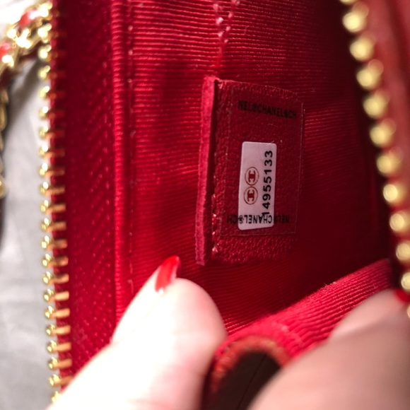 Red Alligator Chanel Wallet/Phone Purse - Picture 5 of 9